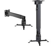 Cromad Soporte de Techo/Pared para Proyector - Extensible e Inclinable - Peso Max. 20kg