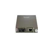 D-Link Conversor de Medios Gigabit RJ-45 a Fibra Optica Monomodo hasta 15km