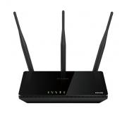 D-Link Router Inalambrico Doble Banda AC 750 - WiFi - Hasta 433Mbps - 4 Puertos RJ45 10/100 Mbps - 3 Antenas Externas - Color Negro