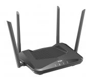 D-Link Router Inalambrico WiFi 6 AX1500 - Hasta 1500Mbps - 4 Puertos RJ45 10/100 Mbps - 4 Antenas Externas - MU-MIMO - OFDMA - Color Negro