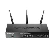 D-Link Router Profesional VPN Unificado WiFi Doble Banda - Hasta 1300Mbps - 2 Puertos LAN y 2 Puertos WAN - 3 Antenas Externas Desmontables