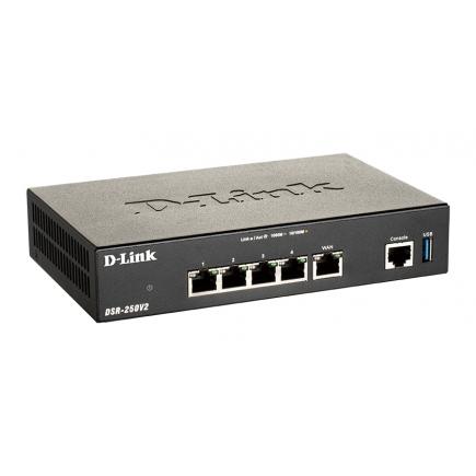 D-Link Router VPN de Servicios Unificados - 3 Puertos LAN - 1 Puerto WAN - 1 Puerto WAN/LAN, 2 Puerto USB 3.0