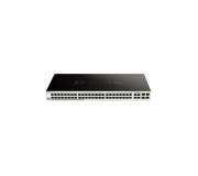D-Link Smart Switch Gestionado 48 Puertos 1000BASE-T + 4 Puertos Combo 1000BASE-T/SFP