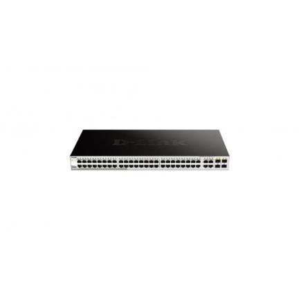 D-Link Smart Switch Gestionado 48 Puertos 1000BASE-T + 4 Puertos Combo 1000BASE-T/SFP