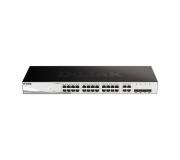 D-Link Switch Semigestionable 24 Puertos Gigabit PoE 193W + 4 Puertos Giga Combo