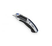 Dahle 10891 Profesional Heavy Duty Cuter con Cuchilla Trapezoidal de Acero al Carbono SK5 - Guia Automatica - Cuerpo Metalico - Mango Ergonomico con Agarre de Goma