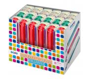 Dohe Expositor de 18 Portatodos Brillantes Cuadrados - Tamaño 21x5cm - Colores Surtidos