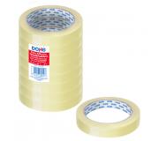 Dohe Pack de 8 Cintas Adhesivas Transparente de Polipropileno 19mm x 66m