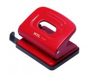 Dohe Taladro Perforador Metalico - Hasta 16 Hojas - Guia y Deposito - Color Rojo