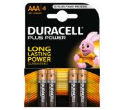 Duracell MN2400B4 Pilas Alcalinas AAA LR03 1.5V Plus Power (4 unidades)