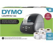 Dymo LabelWriter 550 Bundle Pack de Impresora de Etiquetas + 4 Rollos de Etiquetas - Hasta 62 Etiquetas por Minuto - Reconocimiento Automatico de Etiquetas