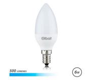 Elbat Bombilla LED C37 6W 500LM E14 Luz Fria - Ahorro de Energia - Larga Vida Util - Facil Instalacion - Color Blanco