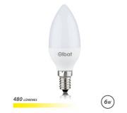 Elbat Bombilla LED C37 6W E14 480lm - 3000K Luz Calida