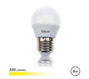 Elbat Bombilla LED G45 6W 500LM E27 Luz Calida - Ahorro de Energia - Larga Vida Util - Facil Instalacion - Color Blanco Calido
