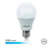 Elbat Bombilla LED - Potencia 12W - Lumenes 1080 - Tipo de Luz 6500K Luz Fria - Casquillo E27 - Angulo 220º - Dimensiones 60X120mm - 30.000 Horas de Vida - 15.000 Encendidos - Color Blanco