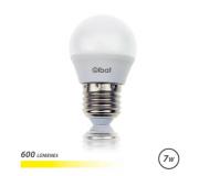 Elbat Bombilla LED - Potencia: 7W - Lumenes: 600 - Tipo de Luz: 3000K Luz Calida - Casquillo: E27 - Angulo: 220º - Dimensiones: 45X78mm - 30.000 Horas de Vida - 15.000 Encendidos - Color Blanco