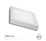 Elbat Downlight Cuadrado Sobre Pared LED 24W Luz - Color Blanco