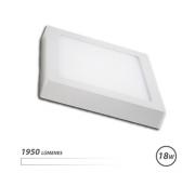Elbat Downlight de Pared LED 18W 1950lm - Forma Cuadrada 225mm - 4000K Luz Blanca