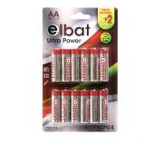 Elbat Pack de 12 Pilas Alcalinas LR6/AA