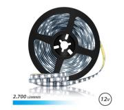 Elbat Tira LED 12V 2700lm - Luz Fria 6500K - 30 Led por Metro - Longitud 5m
