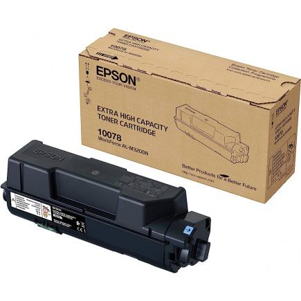 Epson 10078 Cartucho de Toner Original Alta Capacidad Negro C13S110078 para Epson WorkForce AL-M 320