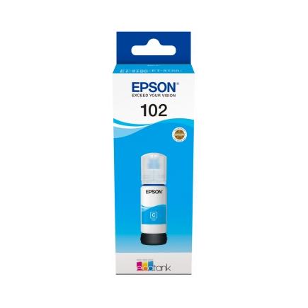 Epson 102 Cyan - Botella de Tinta Original C13T03R240