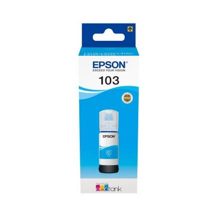 Epson 103 Cyan - Botella de Tinta Original C13T00S24A10