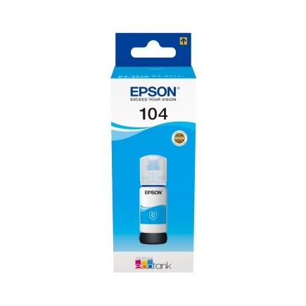 Epson 104 Cyan - Botella de Tinta Original C13T00P240