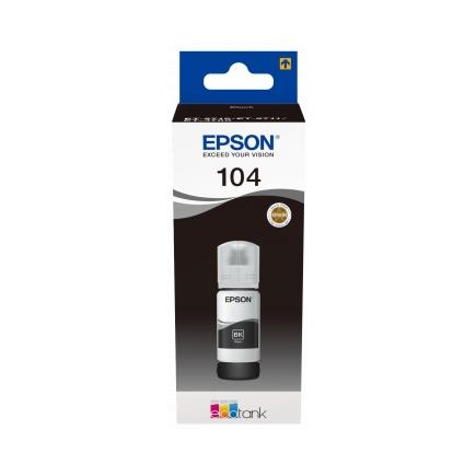 Epson 104 Negro - Botella de Tinta Original C13T00P140