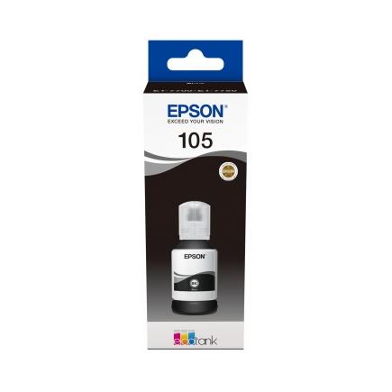 Epson 105 Negro - Botella de Tinta Pigmentada Original C13T00Q140