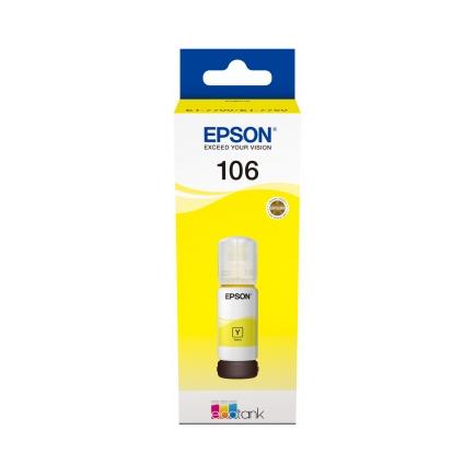 Epson 106 Amarillo - Botella de Tinta Original C13T00R440