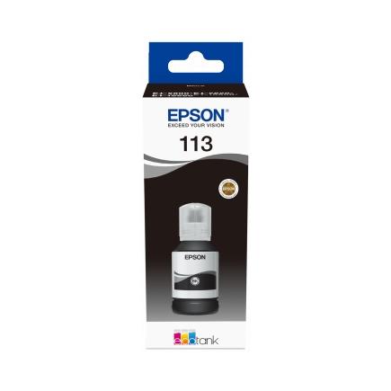 Epson 113 Negro - Botella de Tinta Pigmentada Original C13T06B140