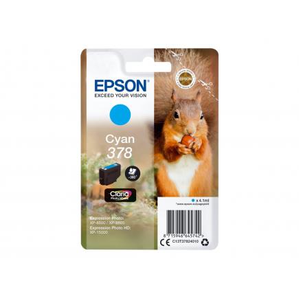 Epson 378 Cyan Cartucho de Tinta Original - C13T37824010