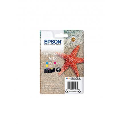 Epson 603 Pack de 3 Cartuchos de Tinta Originales - Cyan, Magenta, Amarillo - C13T03U54010