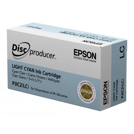 Epson PJIC2 Cyan Light Cartucho de Tinta Original C13S020448 para Epson Discproducer PP 100, PP 50