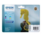Epson T0487 Pack de 6 Cartuchos de Tinta Originales - C13T04874010