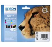 Epson T0715 Pack de 4 Cartuchos de Tinta Originales - C13T07154012