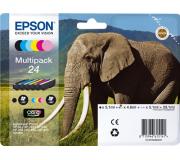 Epson T2428 (24) Pack de 6 Cartuchos de Tinta Originales - C13T24284011