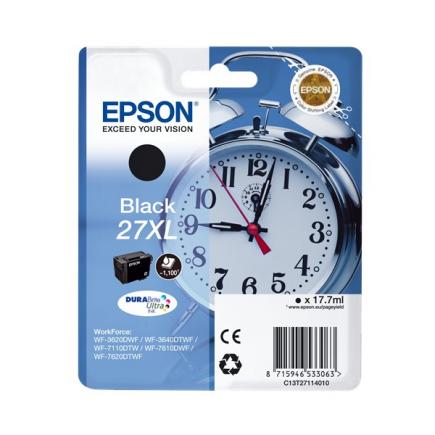 EPSON T2711 (27XL) NEGRO CARTUCHO DE TINTA ORIGINAL C13T27114012