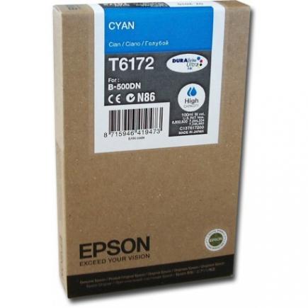 Epson T6172 cyan tinta original Bussines Inkjet B 500DN  B 510DN