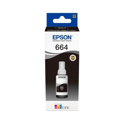 Epson T6641 Negro - Botella de Tinta Original C13T664140