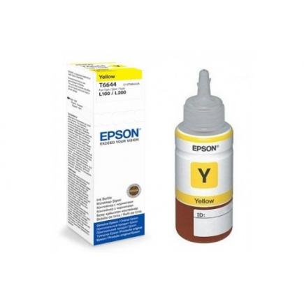 Epson T6644 Amarillo Botella de Tinta Original - C13T664440