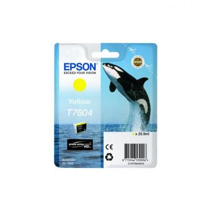 EPSON T7604 AMARILLO CARTUCHO DE TINTA ORIGINAL C13T76044010