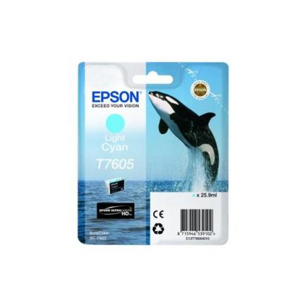 EPSON T7605 CYAN LIGHT CARTUCHO DE TINTA ORIGINAL C13T76054010