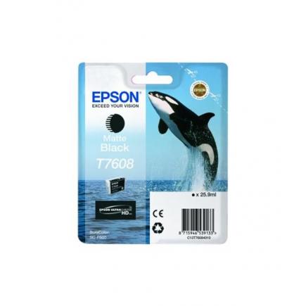 EPSON T7608 NEGRO MATE CARTUCHO DE TINTA ORIGINAL C13T76084010