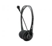Equip Auriculares con Microfono Flexible - Control de Volumen - Jack 3.5mm - Negro
