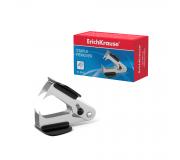 Erichkrause Quitagrapas y Cierre de Seguridad - Plastico Resistente a Golpes - Mecanismo de Acero Galvanizado - Tope Incorporado - Quita Grapas Nº10, Nº 24/6 y Nº 26/6 - Color Negro
