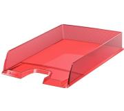 Esselte Europost Bandeja Portadocumentos - Plastico Transparente - Formato Vertical - A4 - Color Rojo