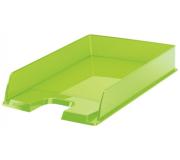 Esselte Europost Bandeja Portadocumentos - Plastico Transparente - Formato Vertical - A4 - Color Verde Transparente
