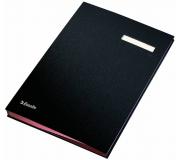 Esselte Portafirmas Fuelle PP Lomo Fuelle - 20 Separadores - Cubiertas Forradas de Plastico PP - Negro